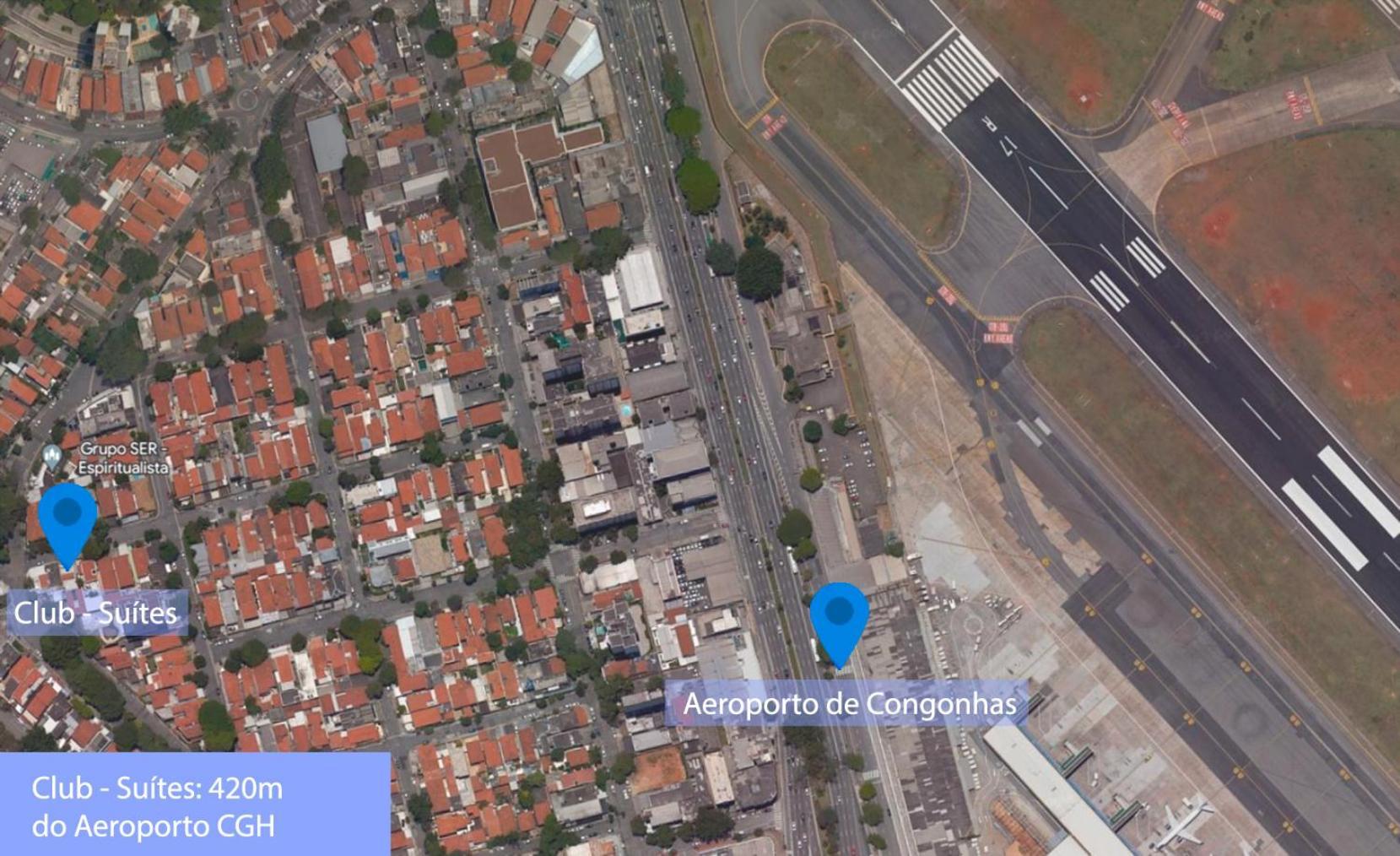Club Suites - Aeroporto Congonhas サンパウロ エクステリア 写真